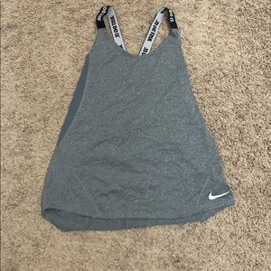 Grey Nike tank top